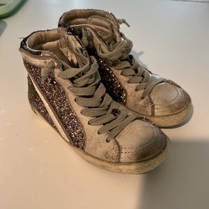 Kids Golden Goode High Top Sparkle Sneaker